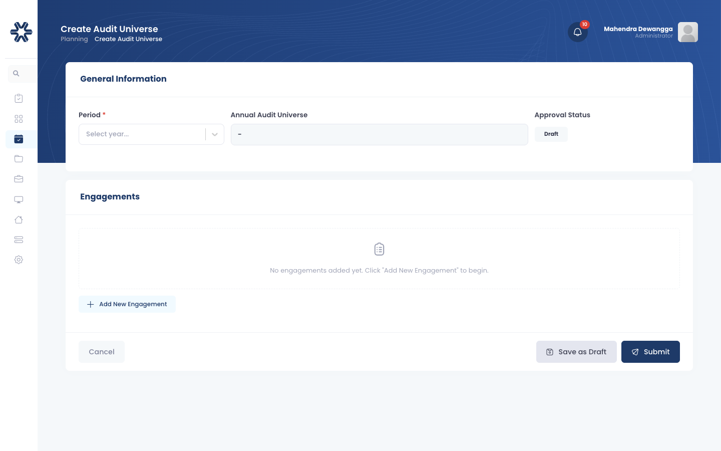 Gambar 3.2: Formulir Registrasi Entitas AAU